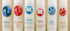 Doopkaars WaxDream-collection voorbeeld 2